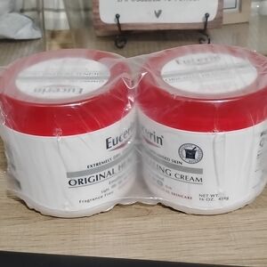 Eucerin Original Healing Cream - Moisturizing Skin Repair (Red/White)